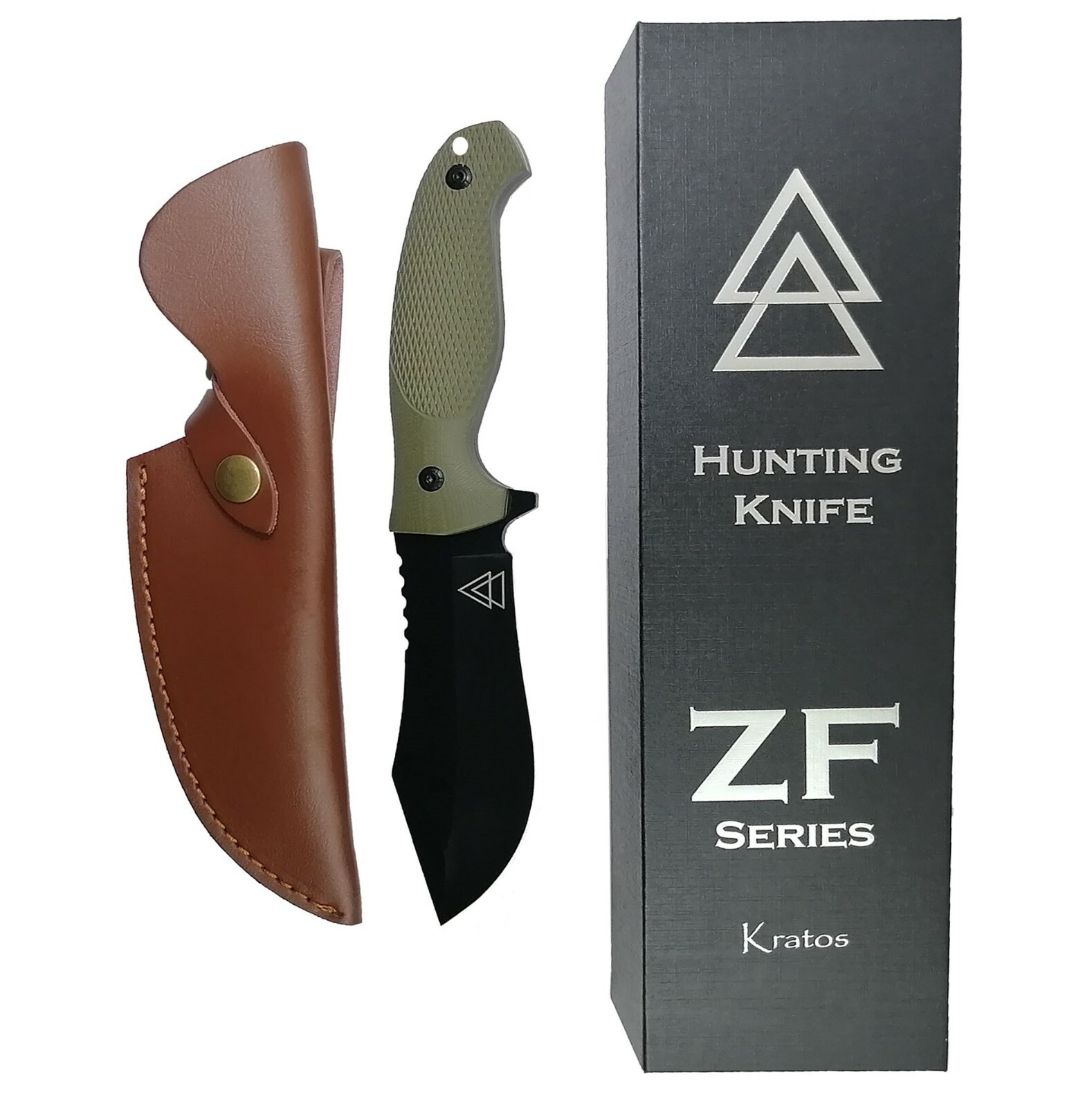 Kratos ZFS5 Hunting Knife 4.8" Quality Stainless Steel Blade