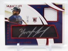 YORDAN ALVAREZ 2020 IMMACULATE CLUTCH ROOKIE RC PATCH AUTOGRAPH AUTO #29/49