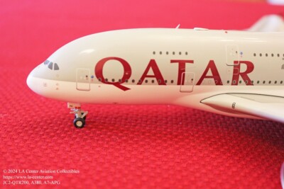 JC Wing Qatar Airways Airbus A380 in Current Color Diecast Model 1