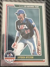 2022 USA Baseball Stars and Stripes #58 Jayden Hylton