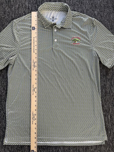 U.S. Open Torrey Pines Tree All Over Short Sleeve Polo Shirt Men's Large Green - Picture 7 of 10