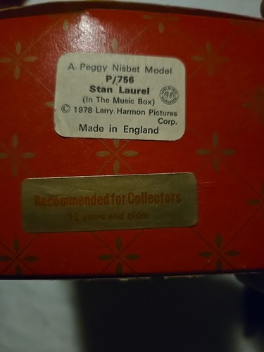 P/756 In The Music Box Peggy Nisbet Handmade Stan Laurel 7" Costume Doll. - Picture 24 of 24