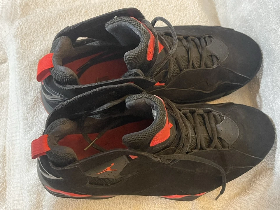 Nike Air Jordan True Flight 23 Tenis Zapatos Talla 10 Negro Infrarrojo 342964-023 Foto 3 de 4