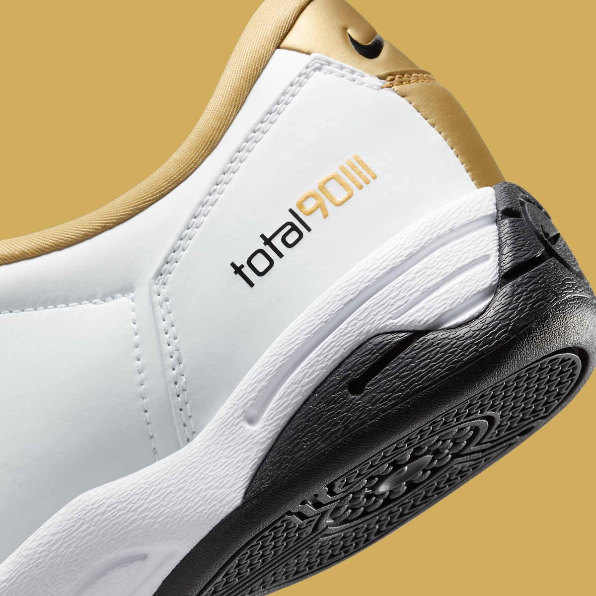 Nike Total 90 3 SP Men's White Metallic Gold Sports Sneaker HJ9351