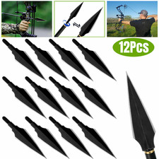 12X 150gr Archery Arrowheads Hunting Tips Screw Points Crossbow Arrow Broadheads