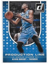 2014-15 Donruss Basketball Production Line Scoring Kevin Durant Thunder