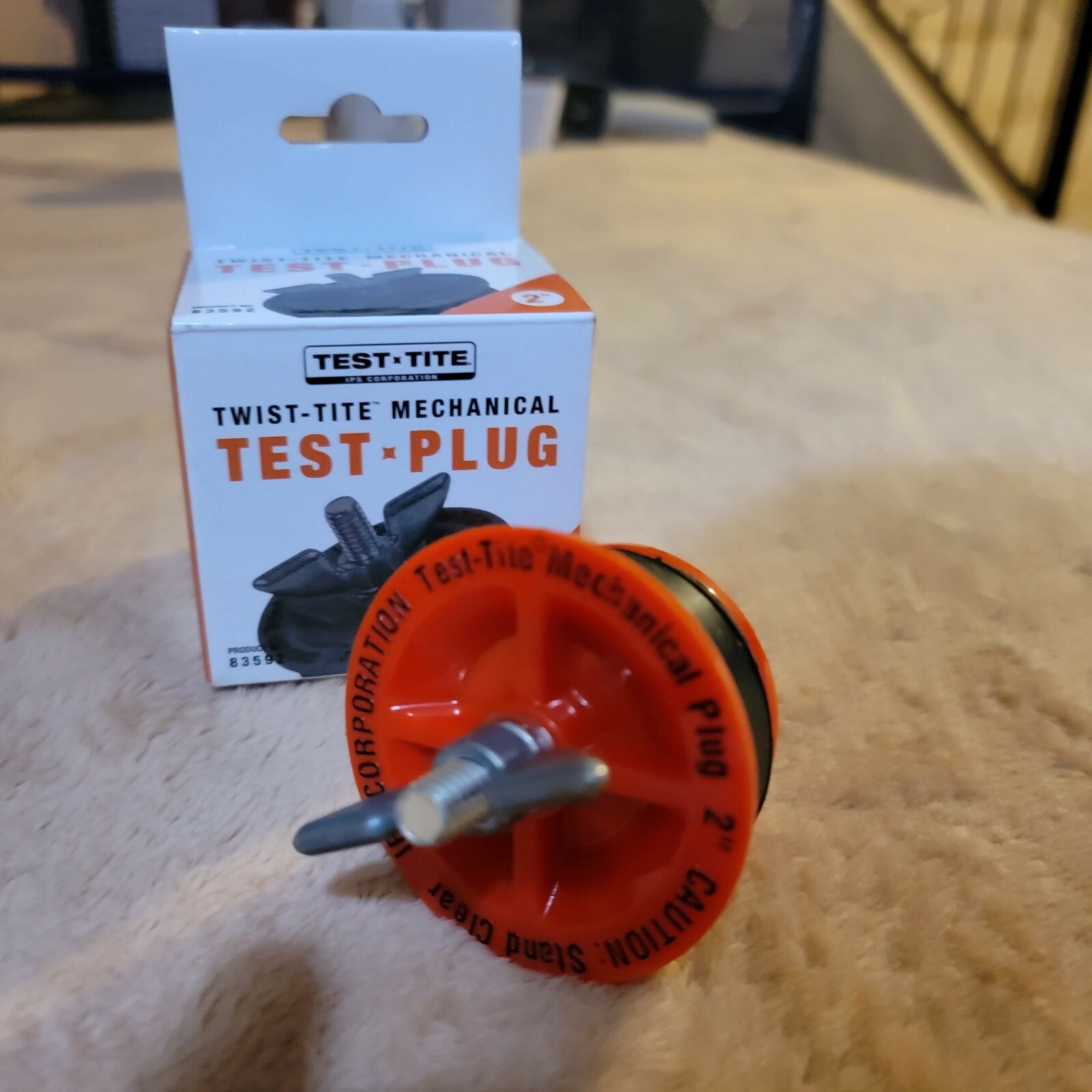 IPS TWIST - TEST - TITE 83592  PLUG 2" BLACK Mechanical