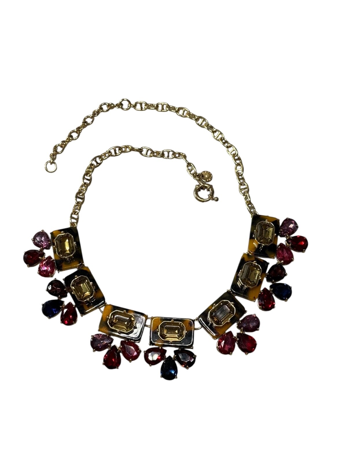 Talbots Multicolor Rhinestone Statement Necklace … - image 2