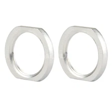 2PCS Stainless Steel 49/64x20 TPI Adjustable Jam Nut for .50 Beowulf Muzzle