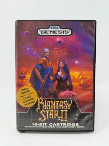 Phantasy Star II 2 (Sega Genesis, 1990) With Manual No Map