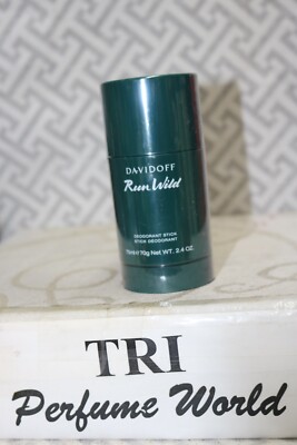 RUN WILD Davidoff Men Deodorant Stick 2.4 oz. Sealed