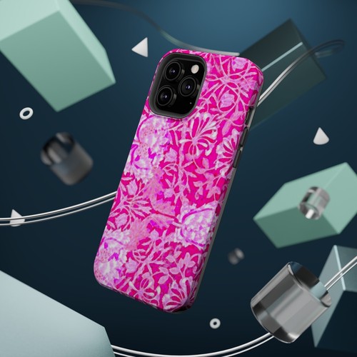 Magsafe Phone Case for iPhones 13-14 Pink Floral Art - Picture 74 of 81
