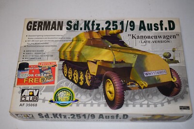 AFV Club 35068 Sd.Kfz.251/9 Ausf. D Kanonenwagen late version 1:35 NEU mit OVP