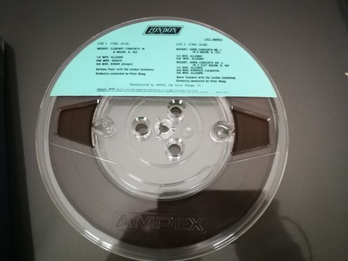 Reel to reel tape Mozart Clarinet and Horn concertos Maag 4 TRACK 7 1/2 7.5 - Picture 3 of 5