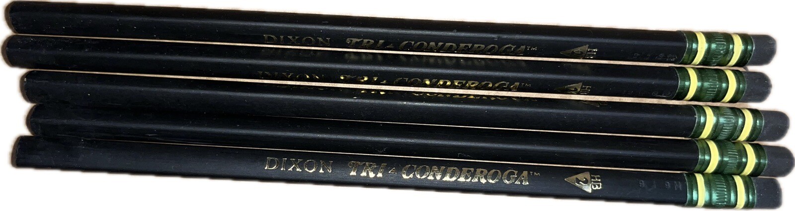 Ticonderoga Dreieck-Bleistift 6er Pack – Weiche Mine, Ergonomisch & Inkl. Spitzer, Schwarz