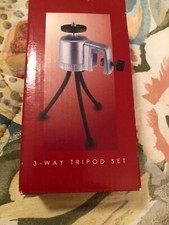 New Portable Mini Desktop Table Tripod with 3 way Head