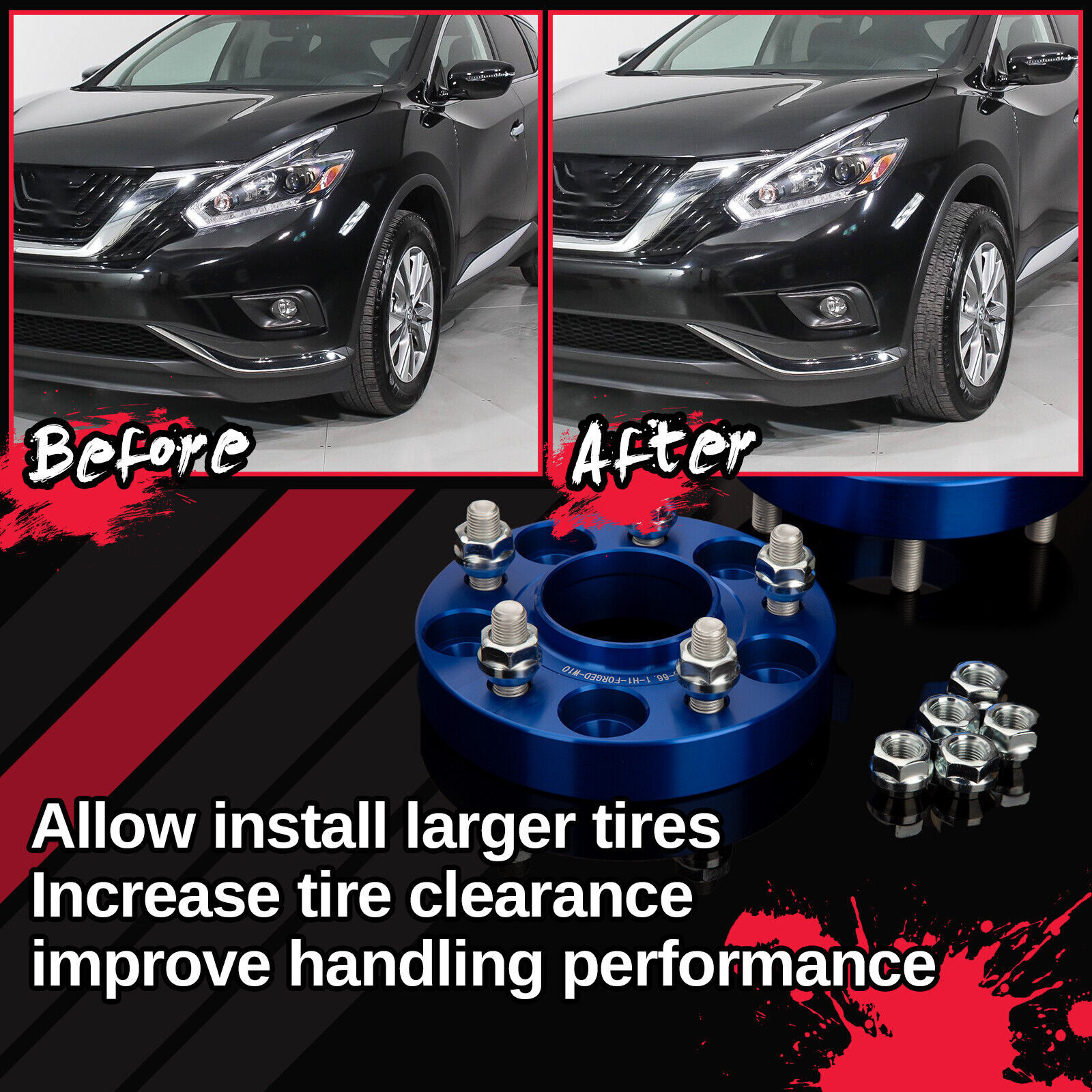 1" 25mm 5X4.5 5x114.3 Wheel Spacers for Nissan 350Z 370Z 300ZX Infiniti