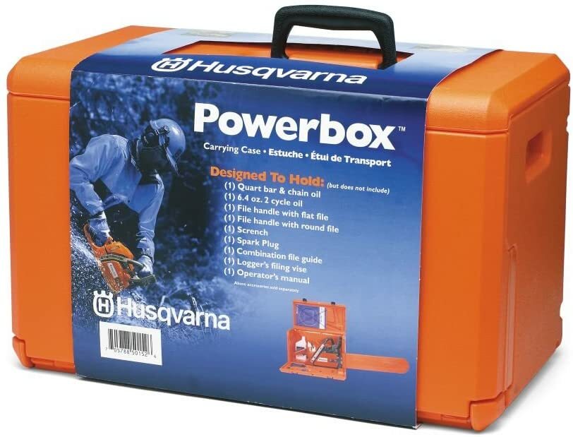 Orig. Scatola motosega Husqvarna protezione powerbox stihl dolmar borsa trasp...