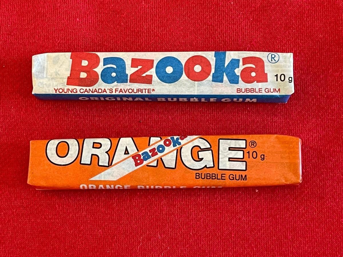 Vintage 1970's BAZOOKA BUBBLE GUM PACKS Lot Of 2 Unopened