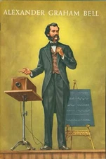 1956 AT&T BELL SYSTEM "ALEXANDER GRAHAM BELL INVENTOR OF THE TELEPHONE" BOOK AD