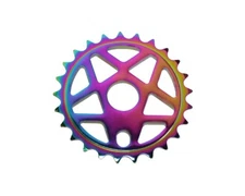 ALTALINE Bicycles BMX 25 TEETH NEON/OIL-SLICK CHAINRING SINGLE 1/2" X 1/8"