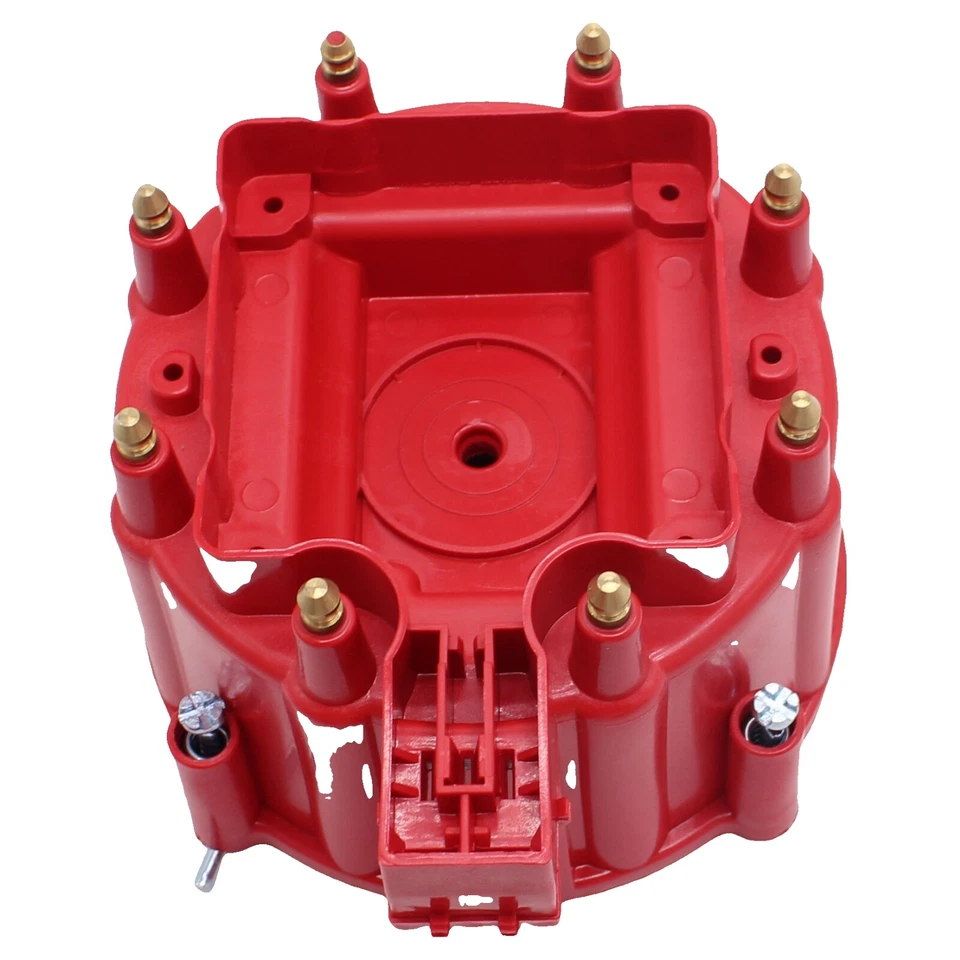 Red HEI Large Distributor Cap Rotor Kit For Chevy GM SBC BBC 305 327 350 396 454 - Image 2 of 4