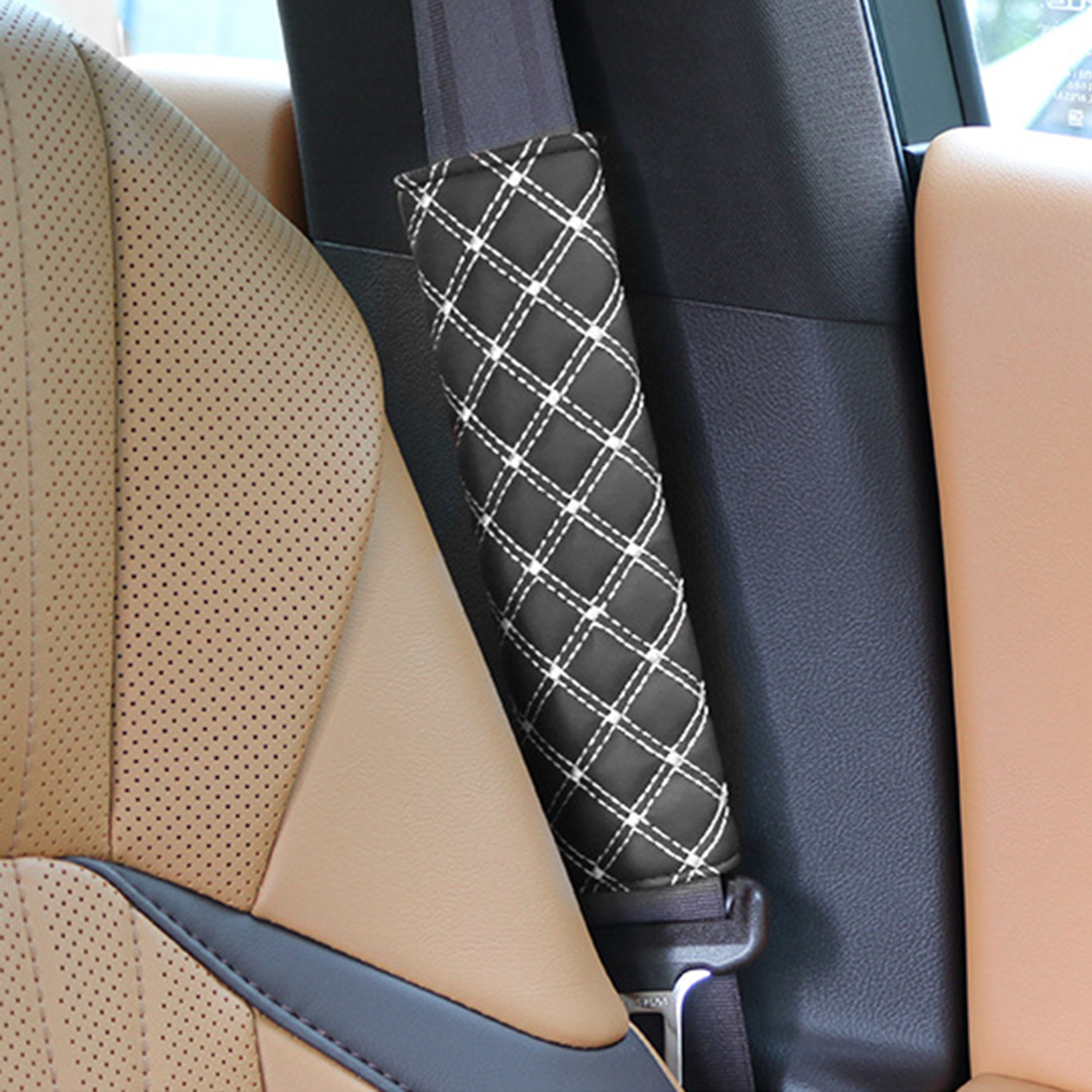 Seatbelt Neck Protector 2-Pack Bat Design Car Seat Belt Covers
