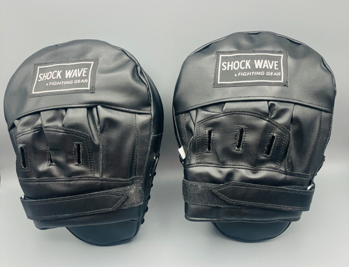 Shock Wave Fighting Gear Punch Mitt Sparring Training MMA Boxing Black