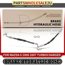 1x Front Left Side Brake Hydraulic Hose for Mazda 6 2006-2007 Turbocharged Only