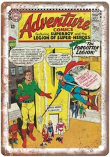 Vintage Comic Book Cover Adventure Comics 351 Retro Look Metal Sign J2408