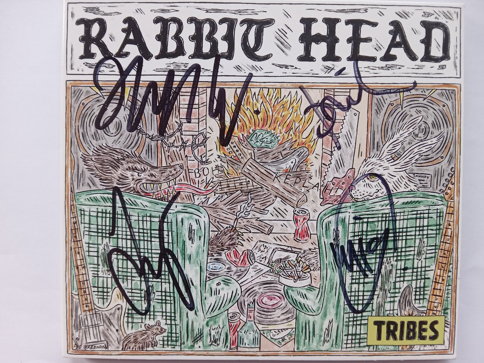 Tribes – Rabbit Head Signed CD Autographed Autograph