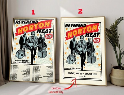 Reverend Horton Heat Tour 2025 Custom Poster