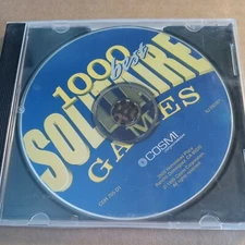 1000 Best Solitaire Games CDR 705 D1 COSMI Corp. 1999 CD 