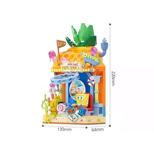 367pcs Spongebob SquarePants Window Sill Viewing box building blocks sets - Picture 4 of 11