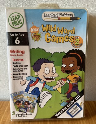 LeapPad LeapFrog Alter 6 Wildwortspiele mit zwei Spielbüchern plus Schreiben - Neu