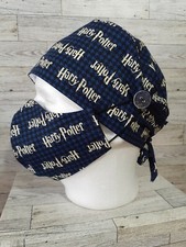 Mens Surgical Scrub Caps Set With Sweatbands Doctor Nurse Chef Cotton...