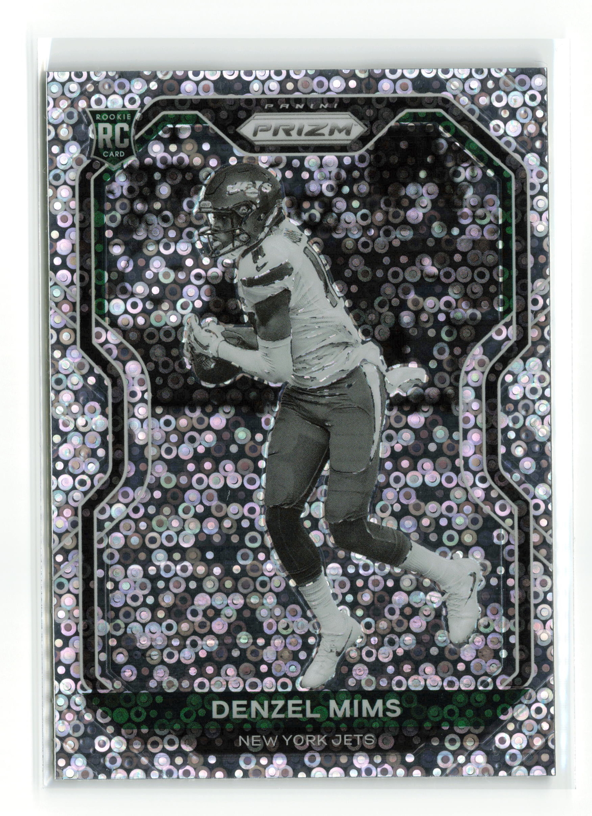 DENZEL MIMS #355 2020 PANINI PRIZM FOOTBALL JETS RC No Huddle