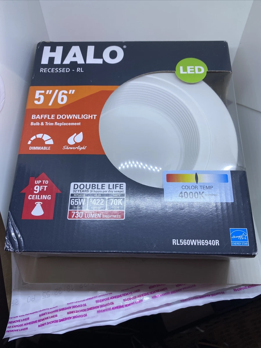 HALO RECESSED RL 5 16 BULB TRIM REPLACEMENT 4000K eBay