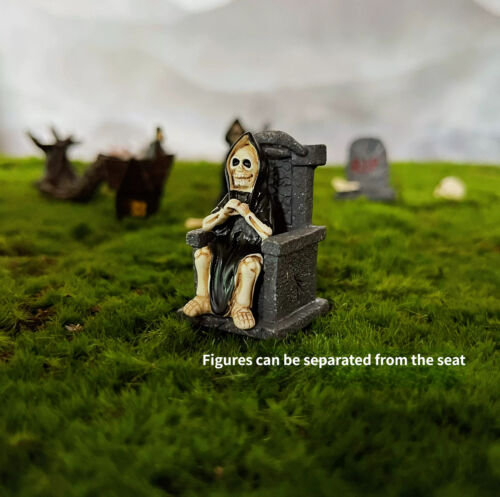 Diorama Miniature Model Gothic Tombstone Haunted House Scene Prop Model Toy - Picture 3 of 36