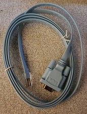 RJ45 Network Cable Serial Cable Rj45 to DB9 Blue