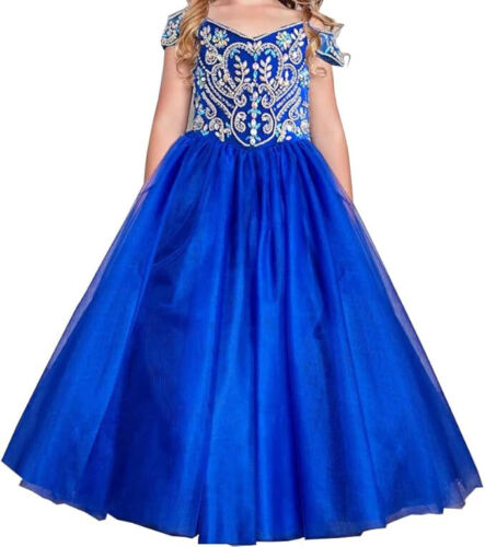Jenniferwu Baby Toddler Infant Girl Pageant Party Formal Dress Handmade 11-12T