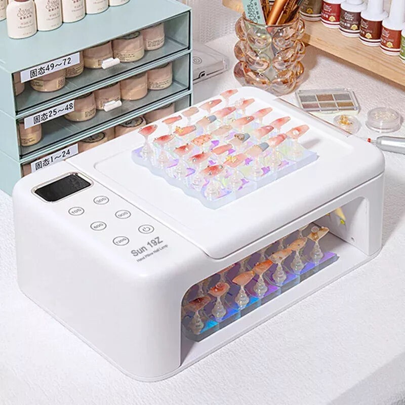 Sun 19Z Professional Hand Pillow Nail Gel UV Lamp Dryer 63 LED