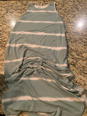 Acting Pro Sz Medium Maxi Dress Full Length Mint Green And White Strip |  eBay
