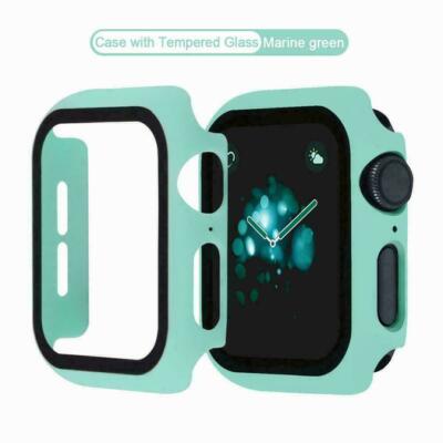 Case für Apple Watch Series 1-11 Ultra 38-49 mm Schutzhülle Glas 360-Grad Cover