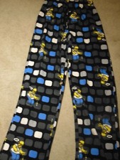The Simpsons Homer Simpson Men's Pajama/Lounge Bottoms Button Fly Small
