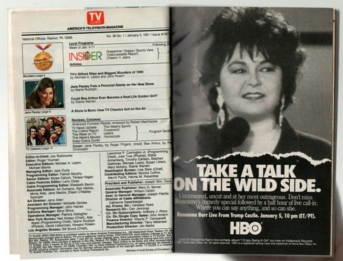 TV Guide Magazine January 5 1991 Jane Pauley Bea Arthur Bloopers and Blunders - Picture 2 of 4