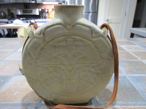 Vintage Frankoma #59 Thunderbird Canteen