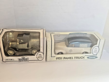 2 ERTL DIECAST NIB AGWAY 1951 PANNEL TRUCK  1918 RUNABOUT BARREL Lockable Banks