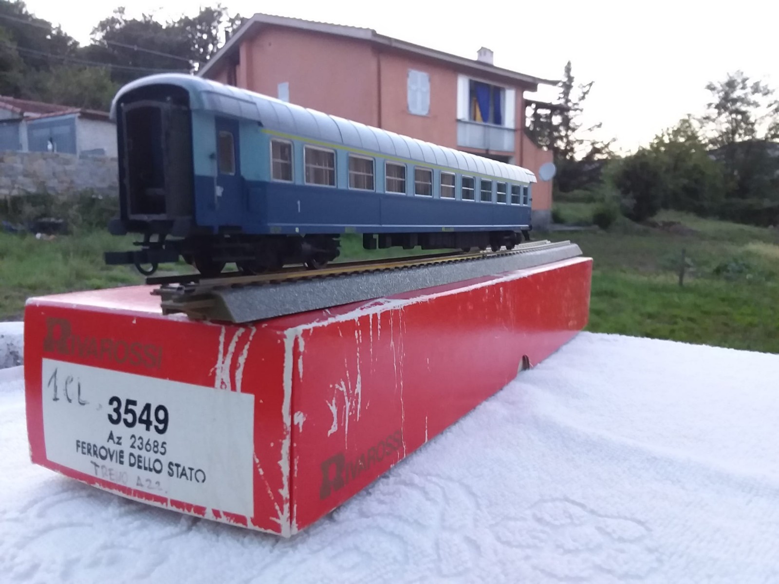MODELLISMO FERROVIARIO CARROZZA 1 CLASSE TRENO AZZURRO
