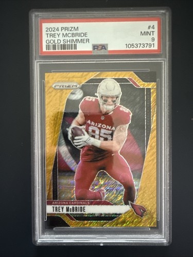 Trey McBride - 2024 Panini Prizm Gold Shimmer /10, PSA Graded Mint 9 #4